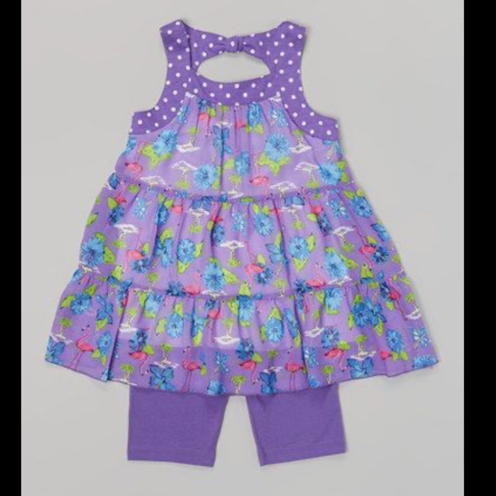 🦩🌺Pogo Club NY Flamingo Dress🌺🦩 16-18 months